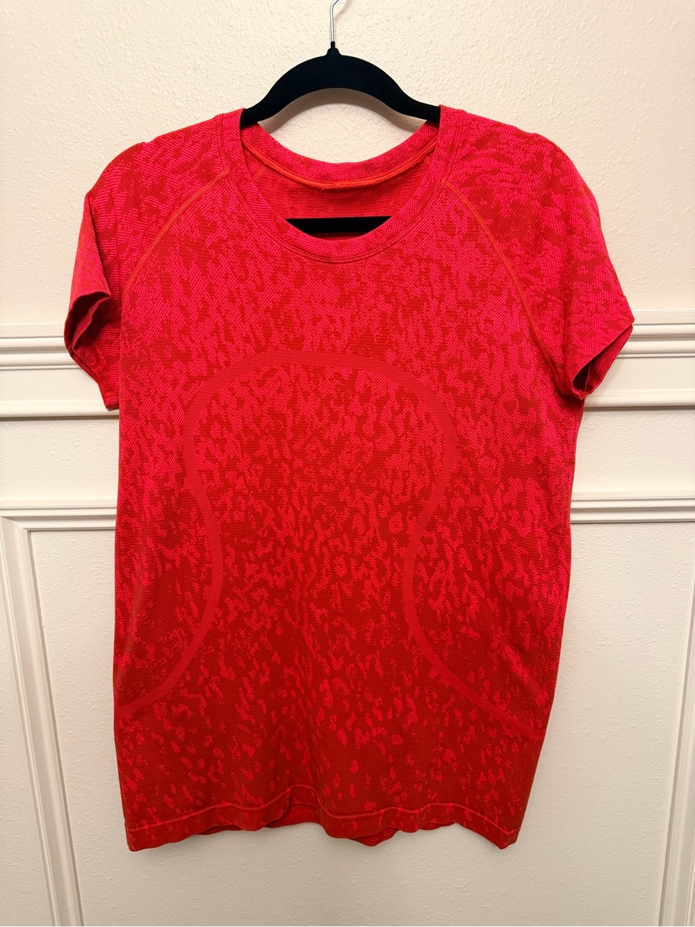 lululemon athletica Red Short Sleeve Performance Tee